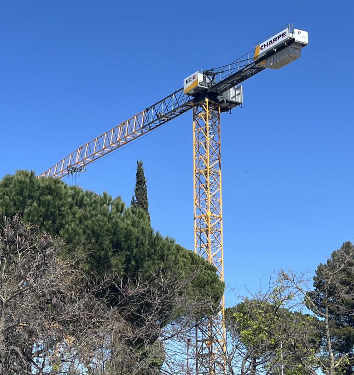 Grue à tour 125 ECB pour chantier - Rhône-Alpes 